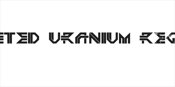 DEPLETED URANIUM Regular Logo