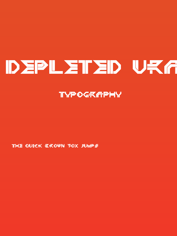 DEPLETED URANIUM Regular Poster