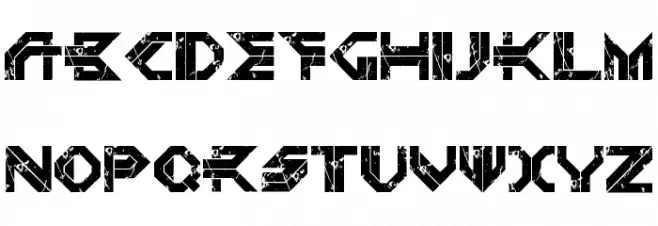 DEPLETED URANIUM Regular फ़ॉन्ट लोअरकेस