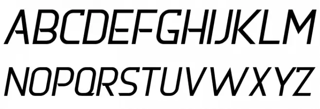 DERNIER Italic Schriftart Groß