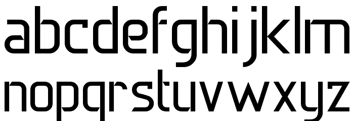 DERNIER Font LOWERCASE