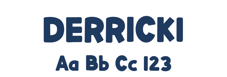 DERRICK1 Font Preview