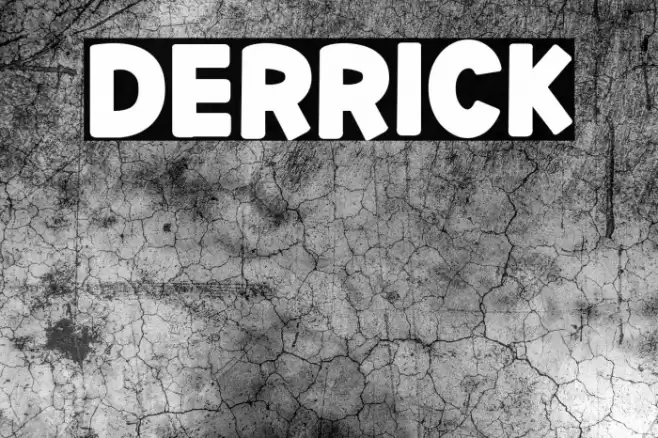 DERRICK फ़ॉन्ट examples