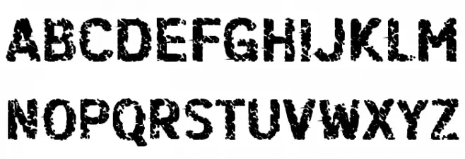 DERU Schriftart Groß