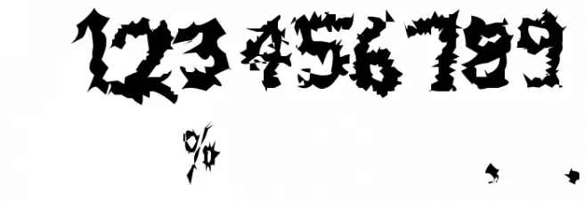 DESERT AREA-Q Font OTHER CHARS