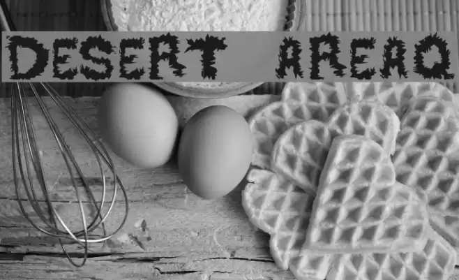 DESERT AREA-Q Font examples