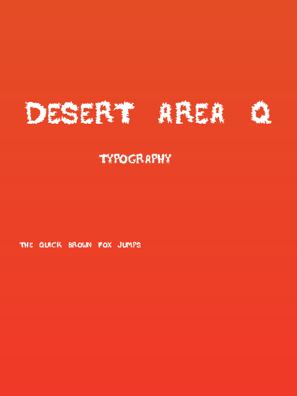 DESERT AREA-Q Poster