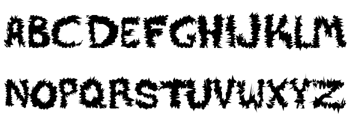 DESERT AREA-Q Font LOWERCASE