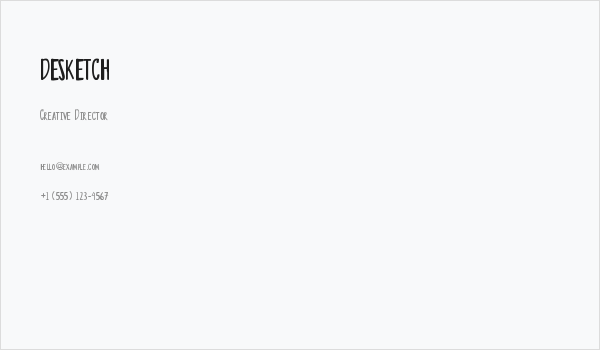 DESKETCH Business Card