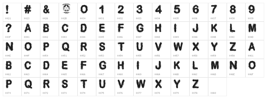 DESMINORE Character Map