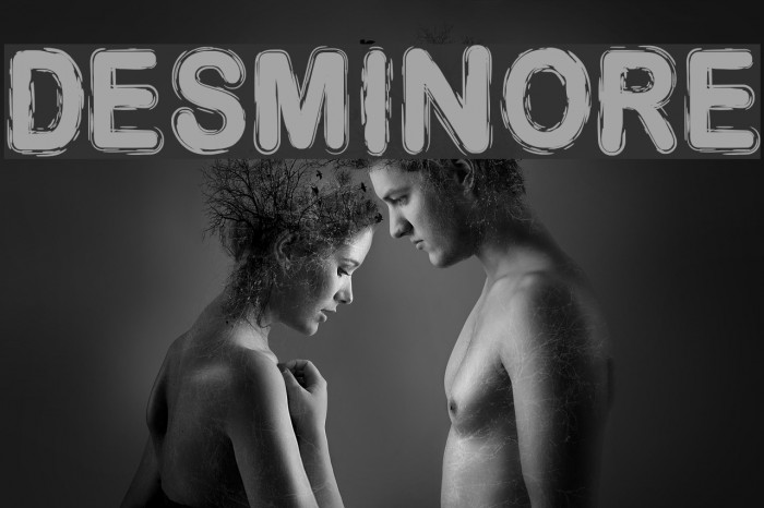 DESMINORE Font examples