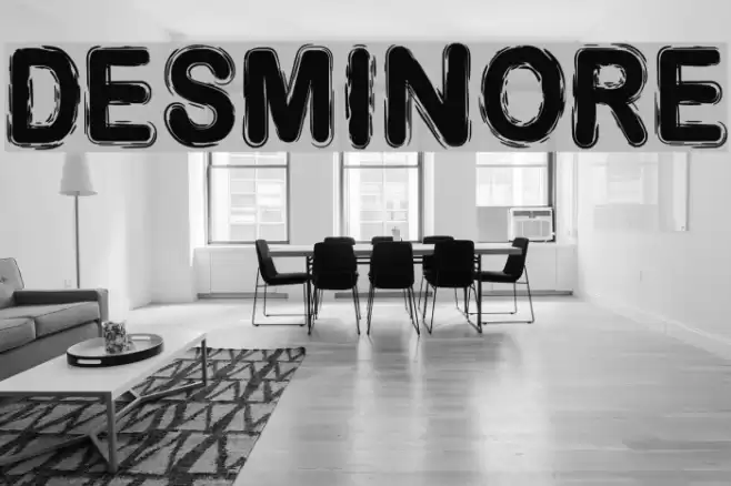 DESMINORE Font examples