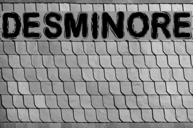 DESMINORE Font examples