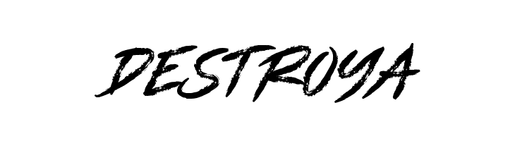 DESTROYA  Frei Schriftart Herunterladen