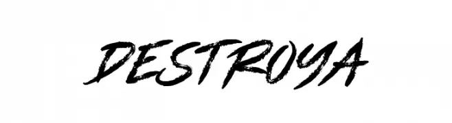 DESTROYA  Frei Schriftart Herunterladen