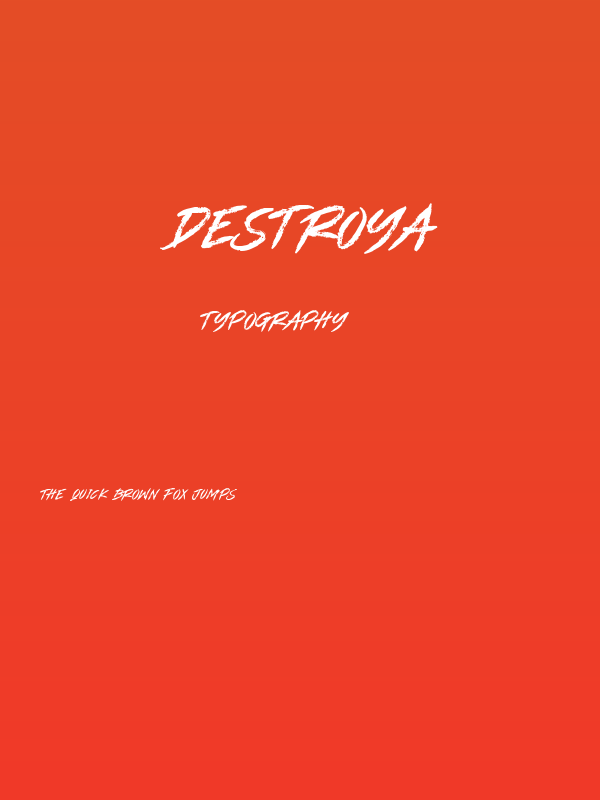 DESTROYA Poster