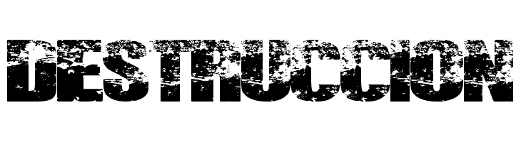 DESTRUCCION  Fuentes Gratis Descargar