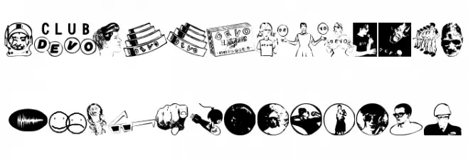 DEVO Dingbats 10 フォント 大文字