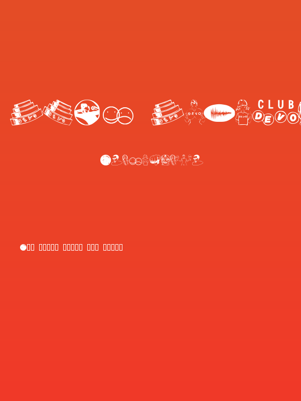 DEVO Dingbats 10 Poster