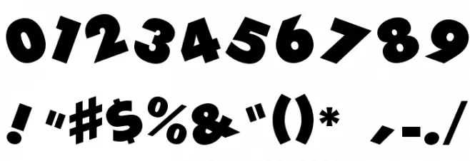 DEVO Font OTHER CHARS