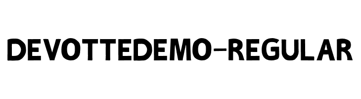DEVOTTEDEMO-Regular  免费字体下载