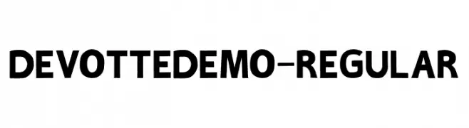 DEVOTTEDEMO-Regular  تنزيل الخطوط