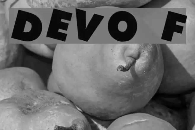 DEVO Font examples