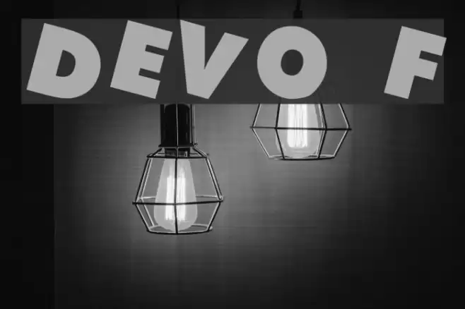 DEVO Font examples