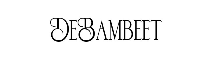 De Bambeet  Frei Schriftart Herunterladen