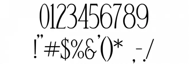 De Bambeet Font OTHER CHARS