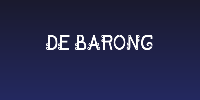 De Barong Social Header