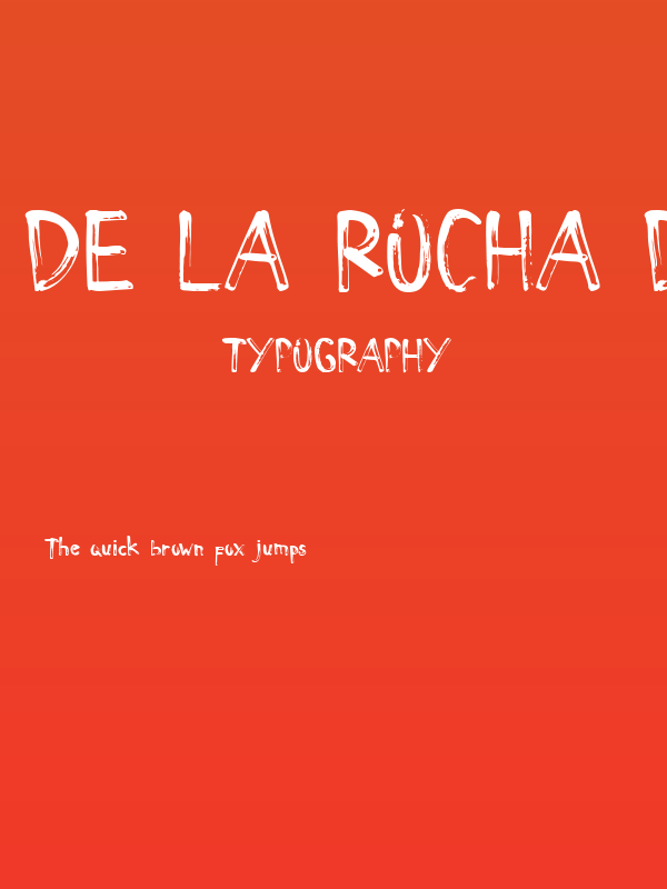 De La Rocha Demo Poster