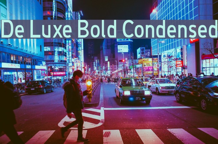 De Luxe Bold Condensed Font examples