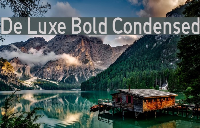 De Luxe Bold Condensed Font examples