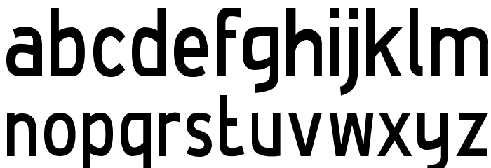 De Luxe Bold Condensed Font LOWERCASE