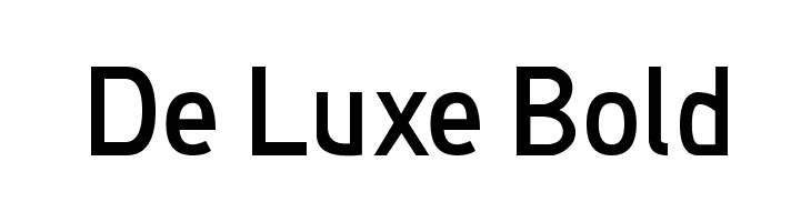 De Luxe Bold Font
