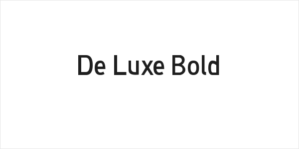 De Luxe Bold Logo