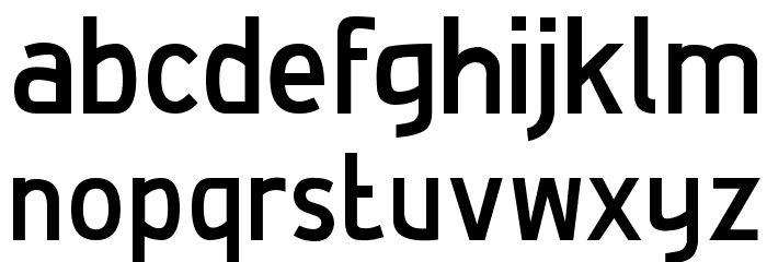 De Luxe Bold Font LOWERCASE