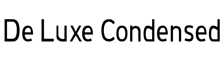 De Luxe Condensed Font
