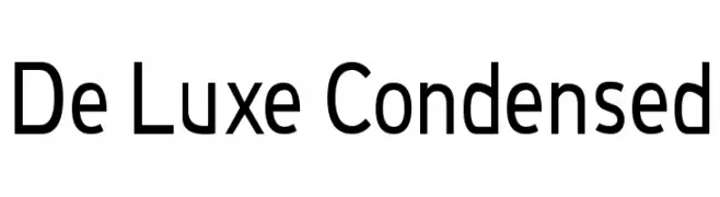 De Luxe Condensed  Fuentes Gratis Descargar