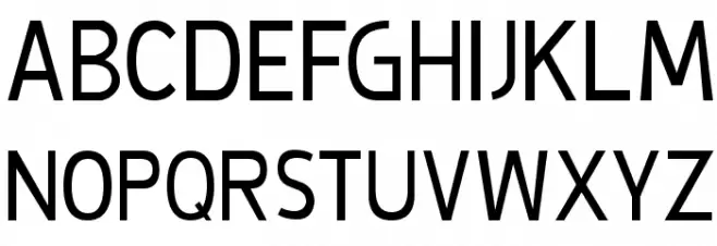 De Luxe Condensed خط أحرف كبيرة
