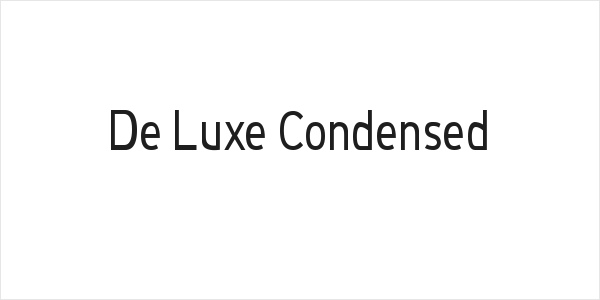 De Luxe Condensed Logo