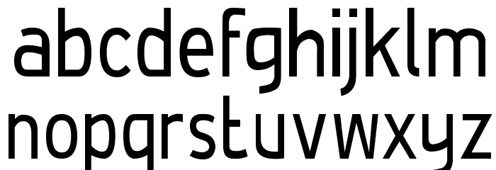 De Luxe Condensed Font LOWERCASE