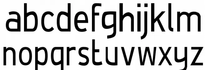 De Luxe Condensed 字体 小写