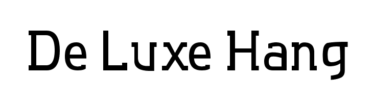 De Luxe Hang Font