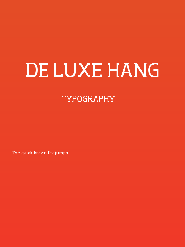 De Luxe Hang Poster