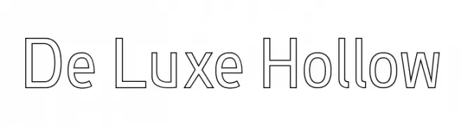 De Luxe Hollow  Fuentes Gratis Descargar