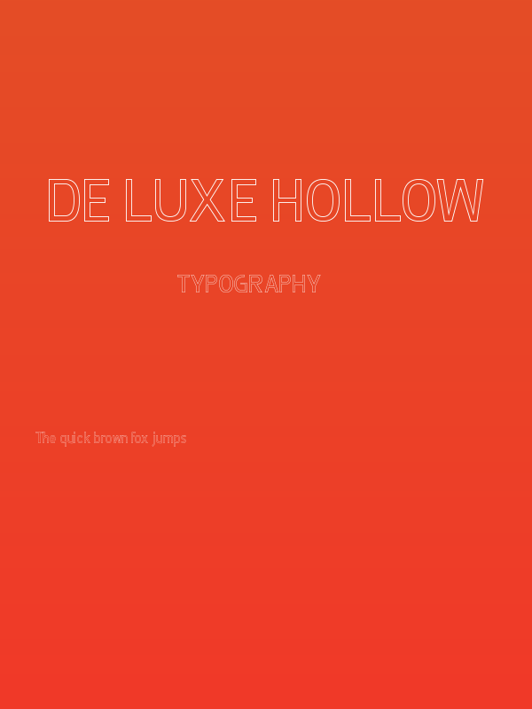 De Luxe Hollow Poster