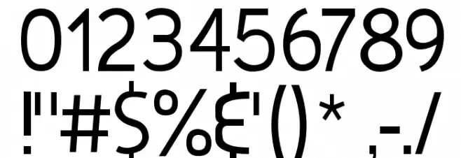 De Luxe Light Condensed フォント その他の文字