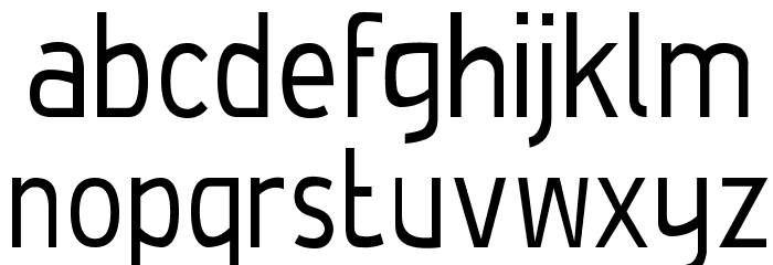 De Luxe Light Condensed Font LOWERCASE